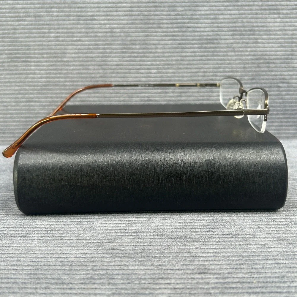 Casino Eyewear CB1083 Bronze Semi Rimless Rectangular Frames 52-16-140